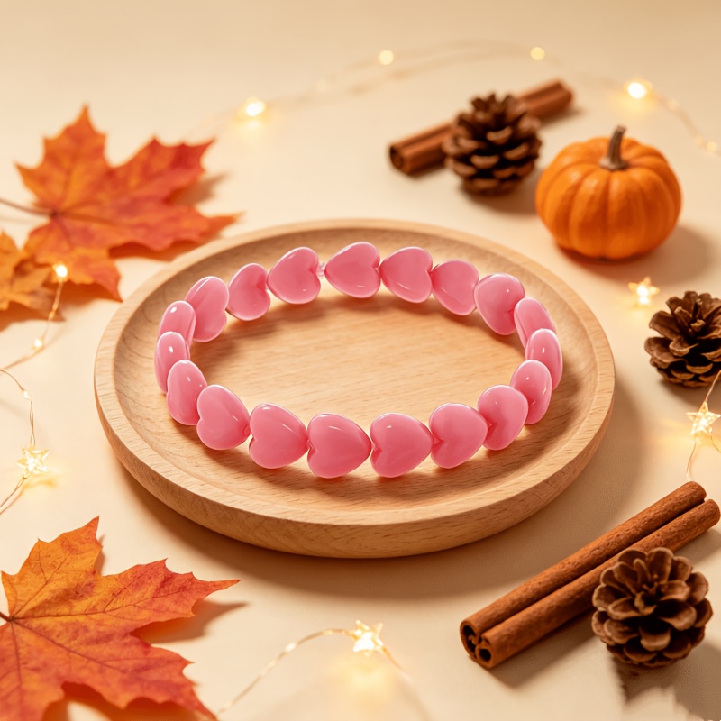 Pink Love Beaded Bracelet, Perfect Gift for Loved Ones